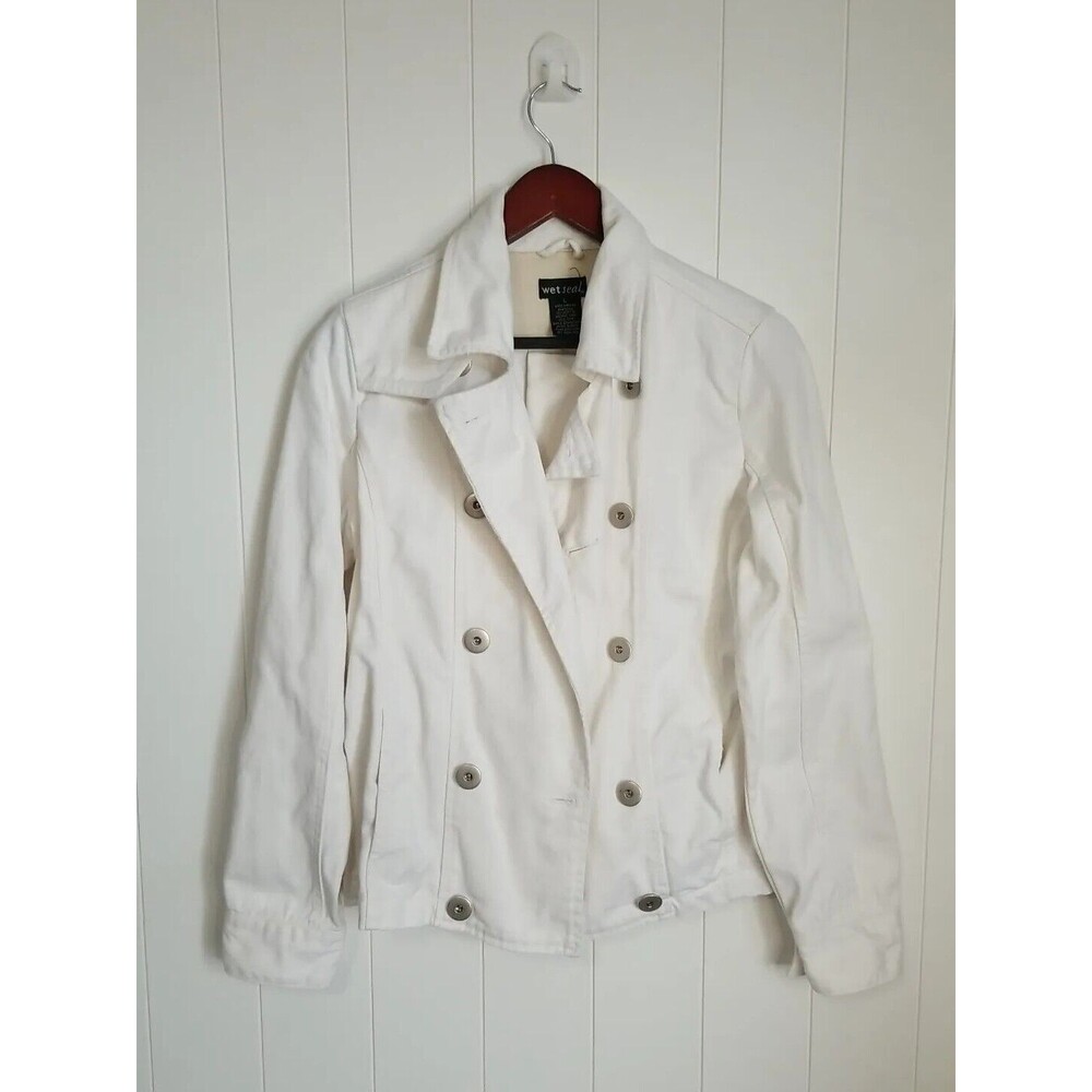 Vintage 90s Wet Seal Jacket Womens Size Large Button Up Denim Y2K